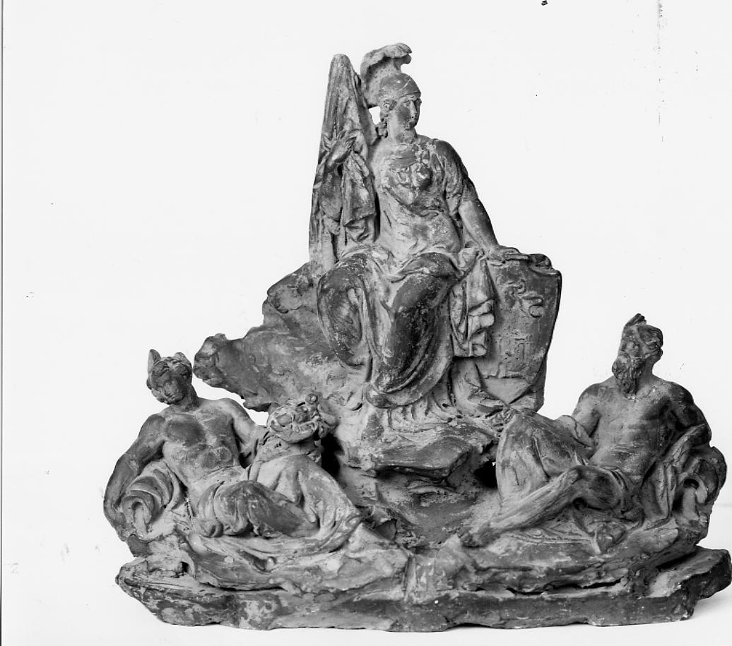 allegoria della Città di Ascoli (gruppo scultoreo) di Paci Emidio (sec. XIX)