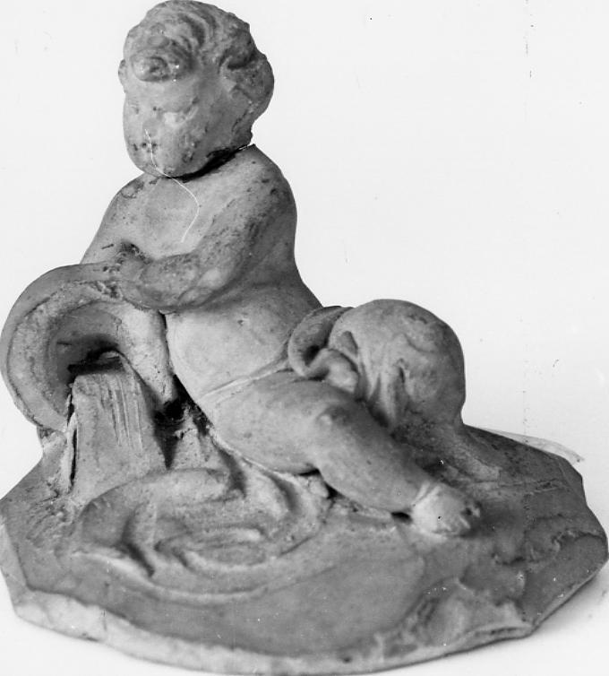 putto con orcio (scultura) di Paci Emidio (sec. XIX)