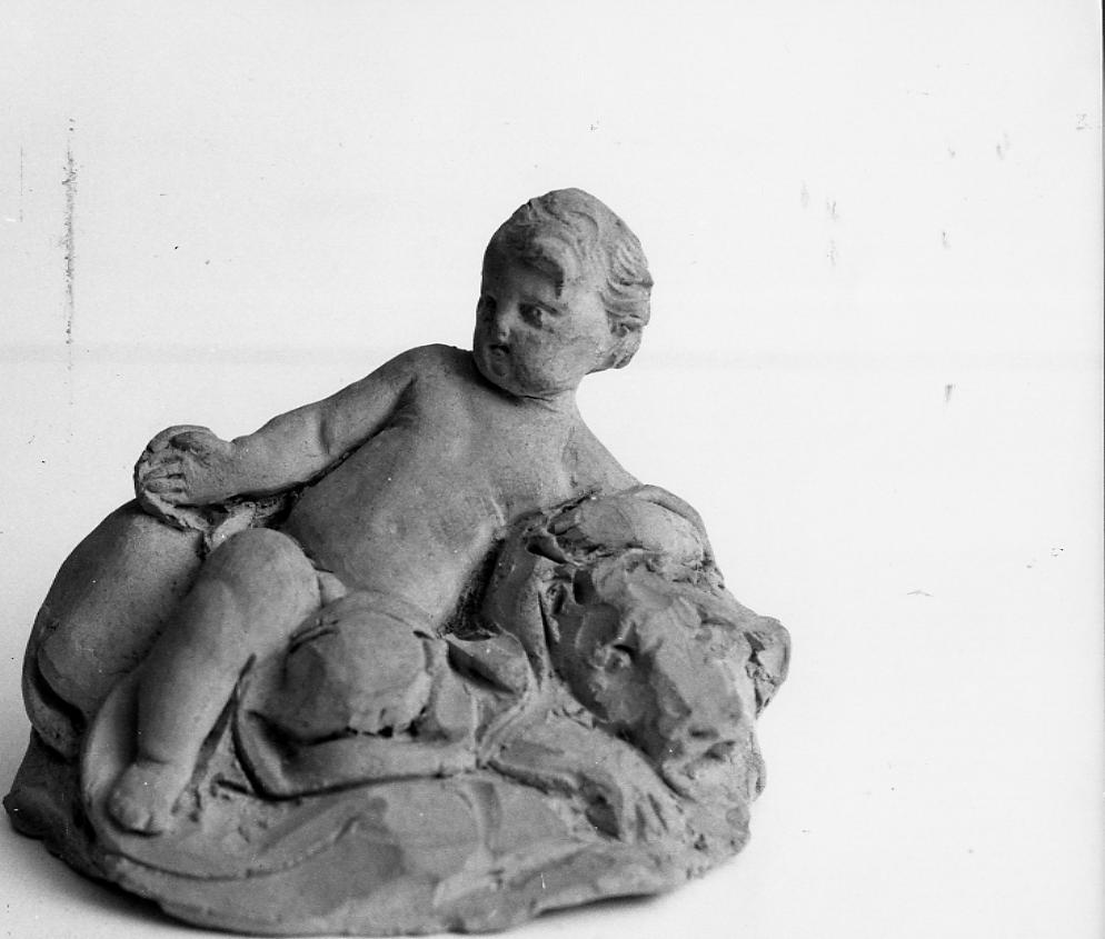 putto con segno zodiacale del Leone (scultura) di Paci Emidio (sec. XIX)