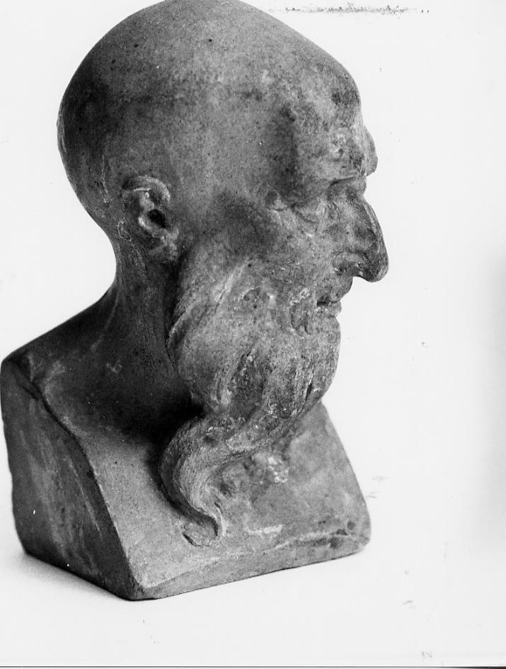 testa d'uomo anziano (scultura) di Paci Emidio (bottega) (sec. XIX)