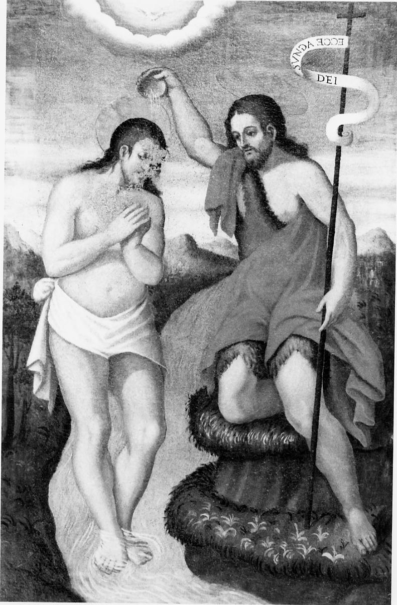 battesimo di Cristo (dipinto) - ambito ascolano (prima metà sec. XVII)