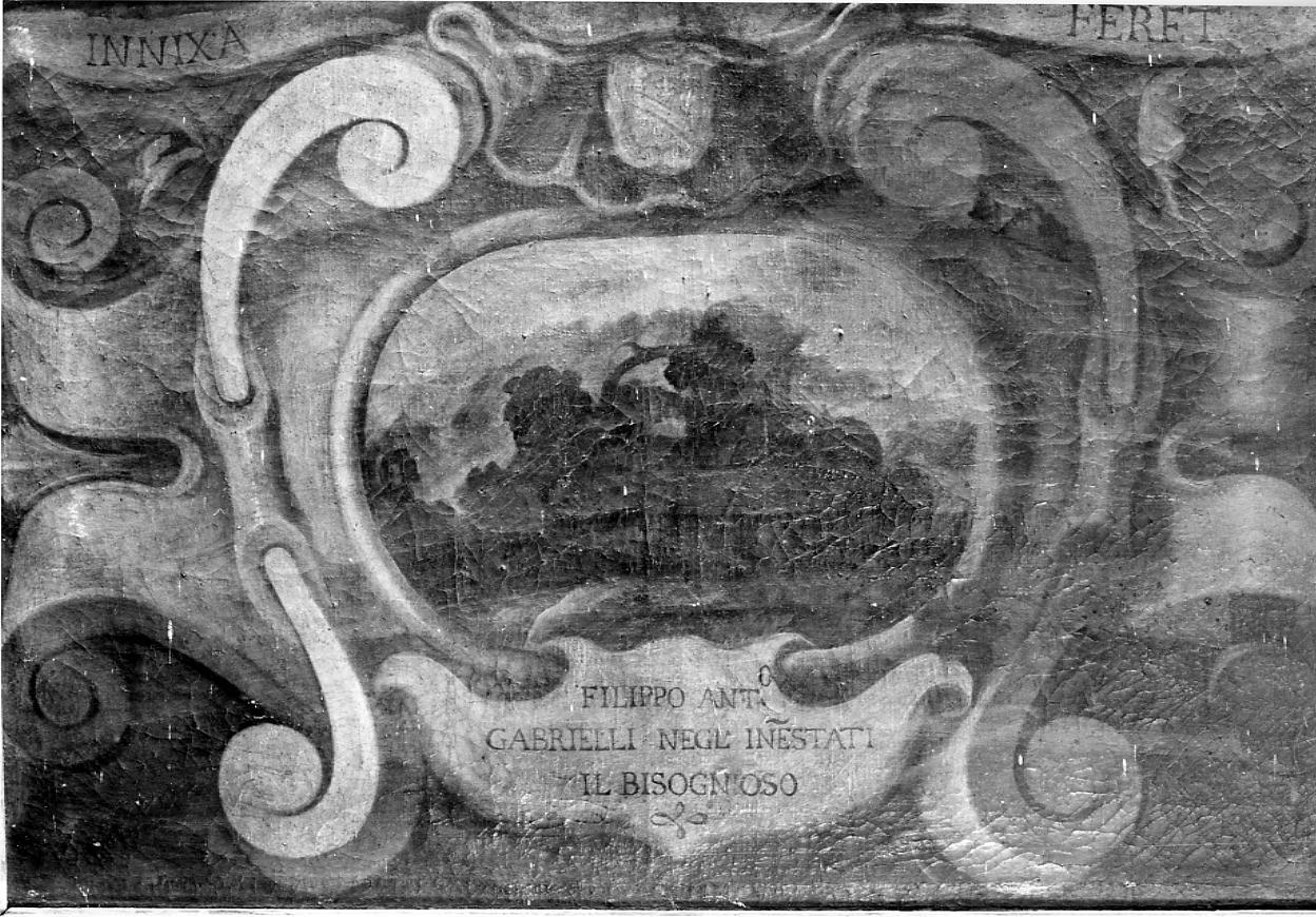 impresa dell'accademico degli Innestati Filippo Antonio Gabrielli (dipinto) - ambito ascolano (fine/inizio secc. XVII/ XVIII)