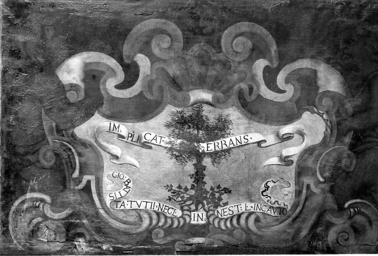 impresa dell`accademico degli Innestati Giovan Battista Tuzi e ritratto di prelato (dipinto) - ambito ascolano (fine/inizio secc. XVII/ XVIII)