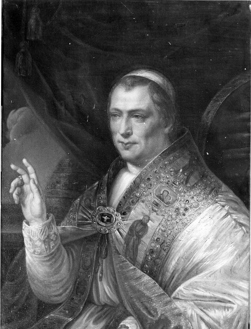 ritratto di papa Pio IX (dipinto) - ambito italiano (sec. XIX)