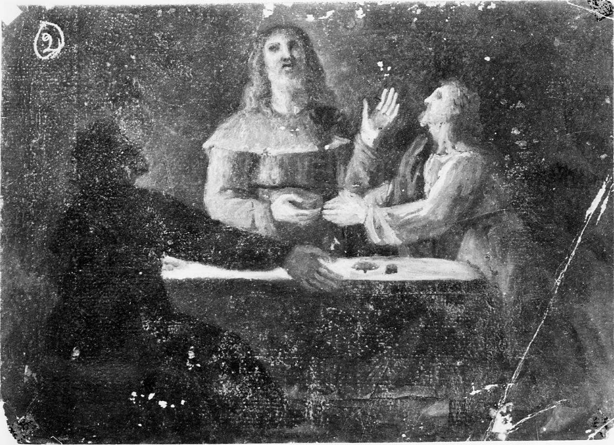 cena in Emmaus (dipinto) di Ciannavei Stefano (fine/inizio secc. XVIII/ XIX)