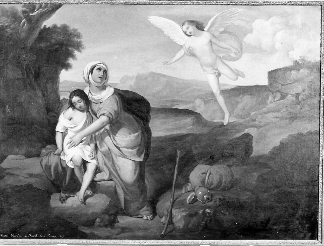 Agar e Ismaele nel deserto (dipinto) di Nardoni Alessandro (sec. XIX)