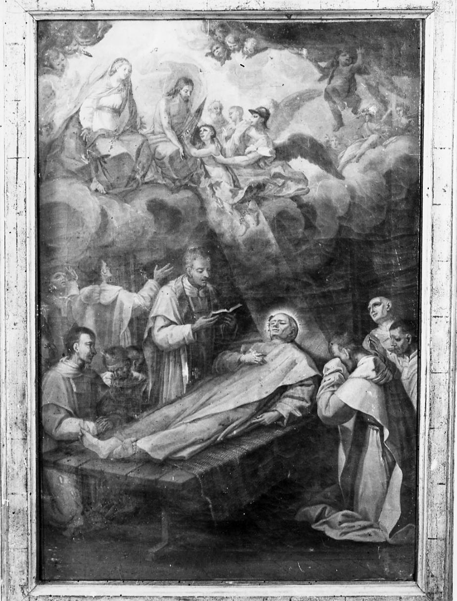 morte di San Bernardo Tolomei (dipinto) di Cappelli Agostino (fine/inizio secc. XVIII/ XIX)