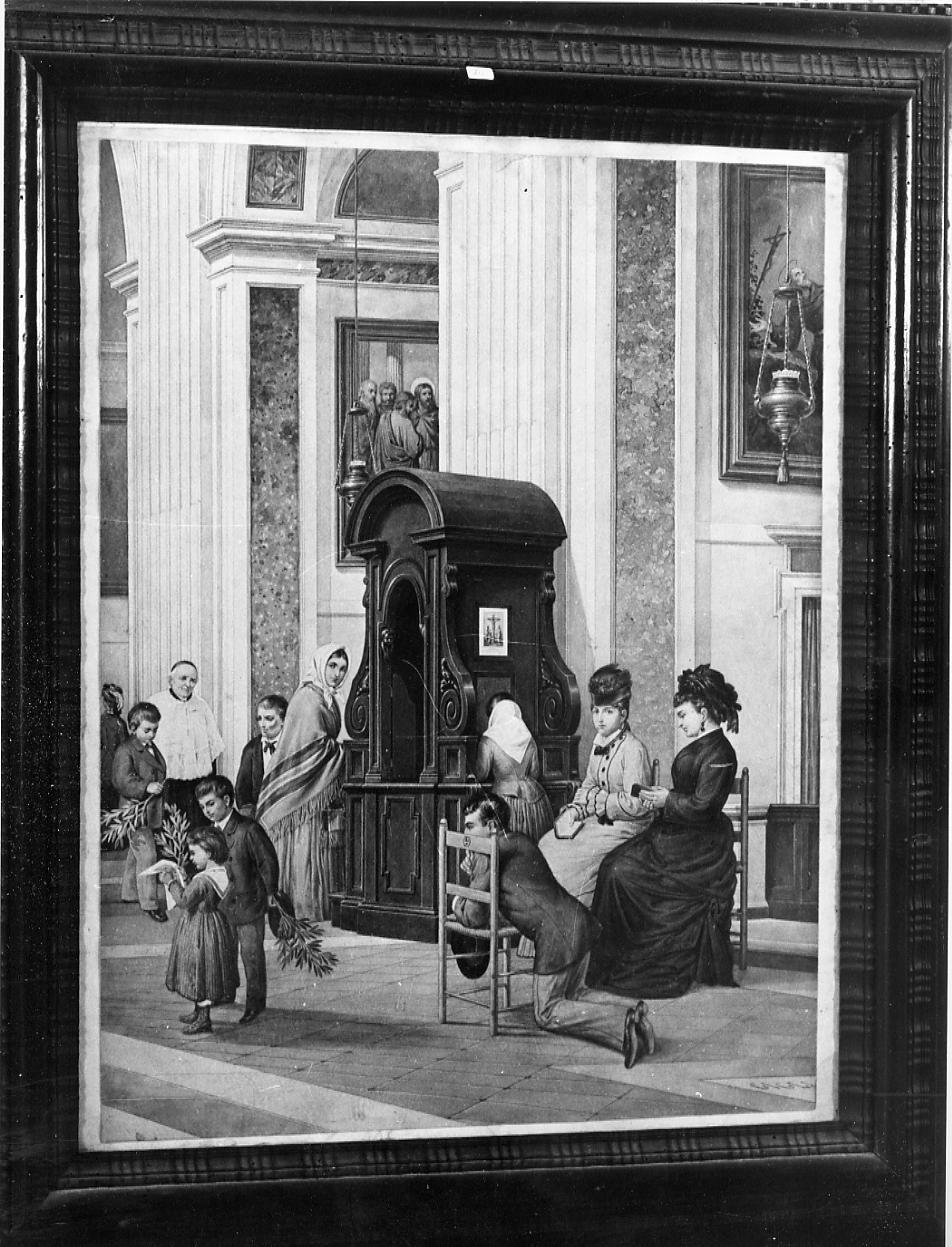 domenica delle Palme (dipinto) di Gigli Luigi (sec. XIX)