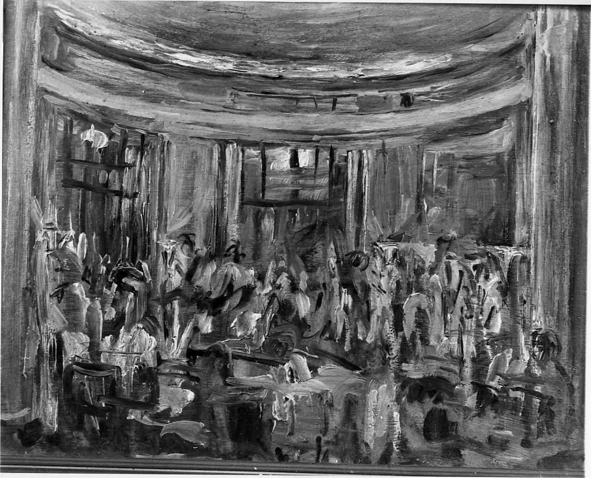 interno della Rotonda di Senigallia (dipinto) di Marcorelli Cesare (sec. XX)