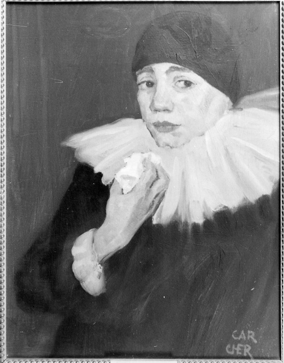 Pierrot (dipinto) di Cherubini Carlo (sec. XX)