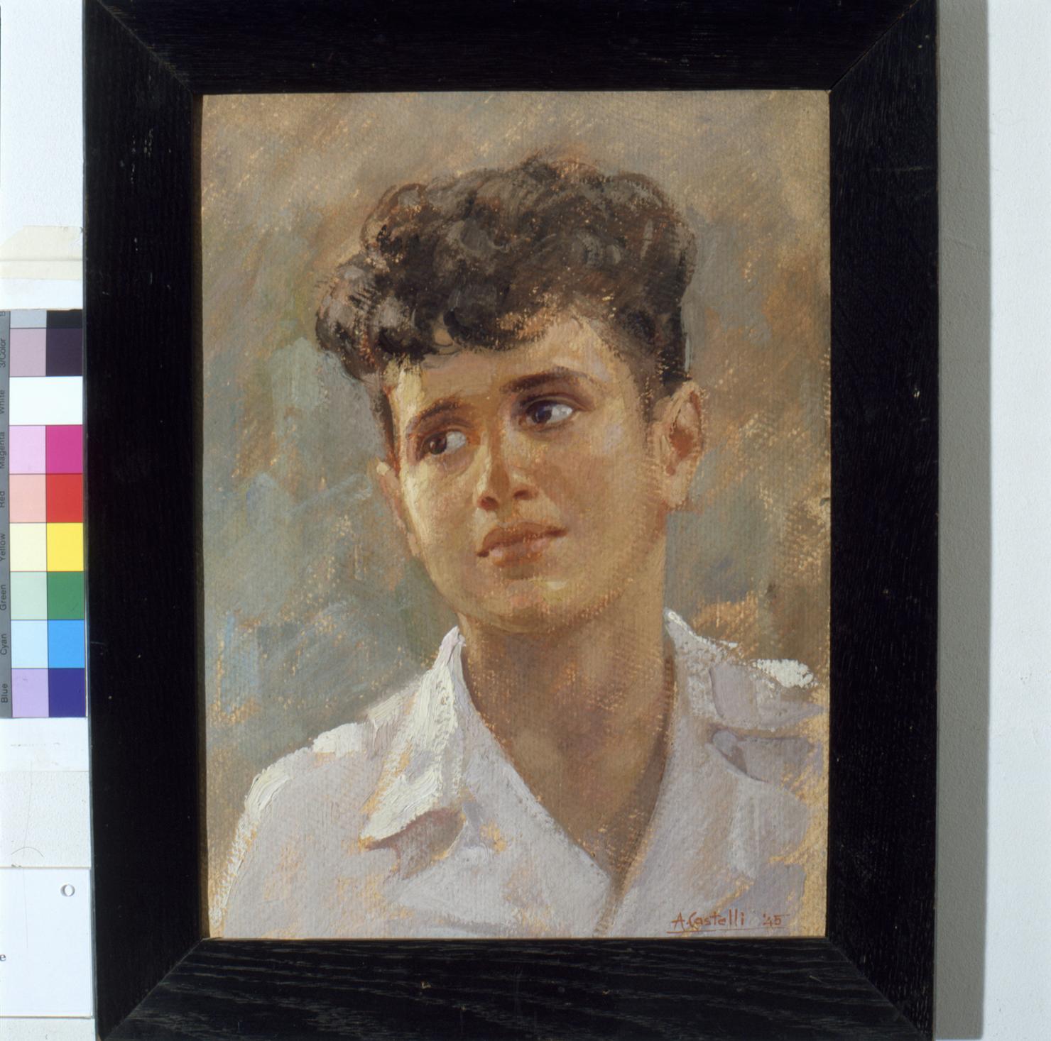 ritratto di giovane (dipinto) di Castelli Aldo (sec. XX)