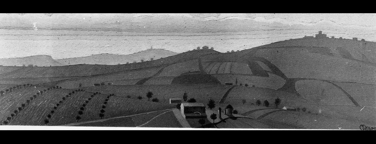paesaggio (dipinto) di Pellini Corrado (sec. XX)