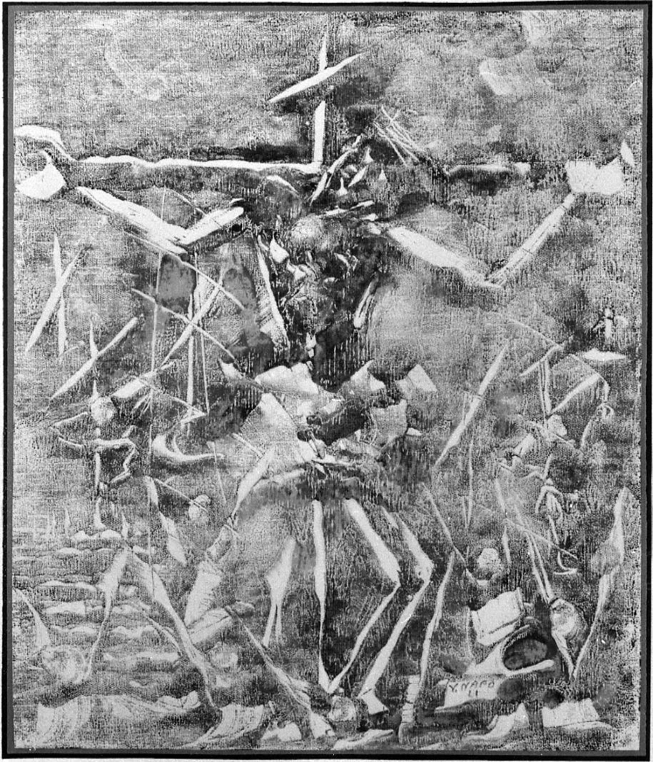 crocifissione di Cristo (dipinto) di Napoli Vincenzo (sec. XX)