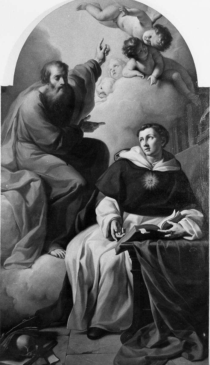 San Paolo e San Tommaso d'Aquino (dipinto) di Gottardi Giovanni (fine/inizio secc. XVIII/ XIX)