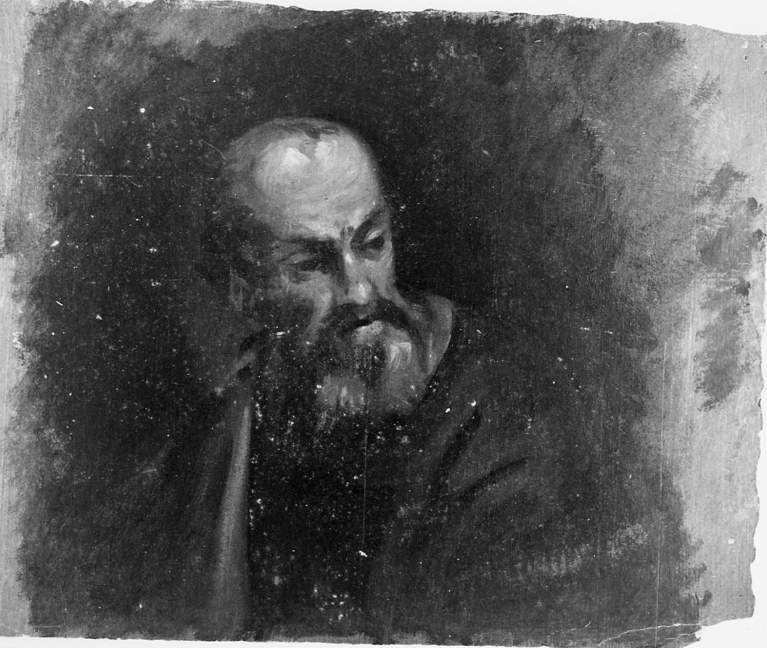 figura maschile di anziano (dipinto) di Gabrielli Giulio (ultimo quarto sec. XIX)