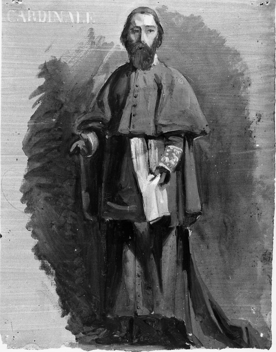 Cardinale, cardinale (dipinto) di Gabrielli Giulio (ultimo quarto sec. XIX)
