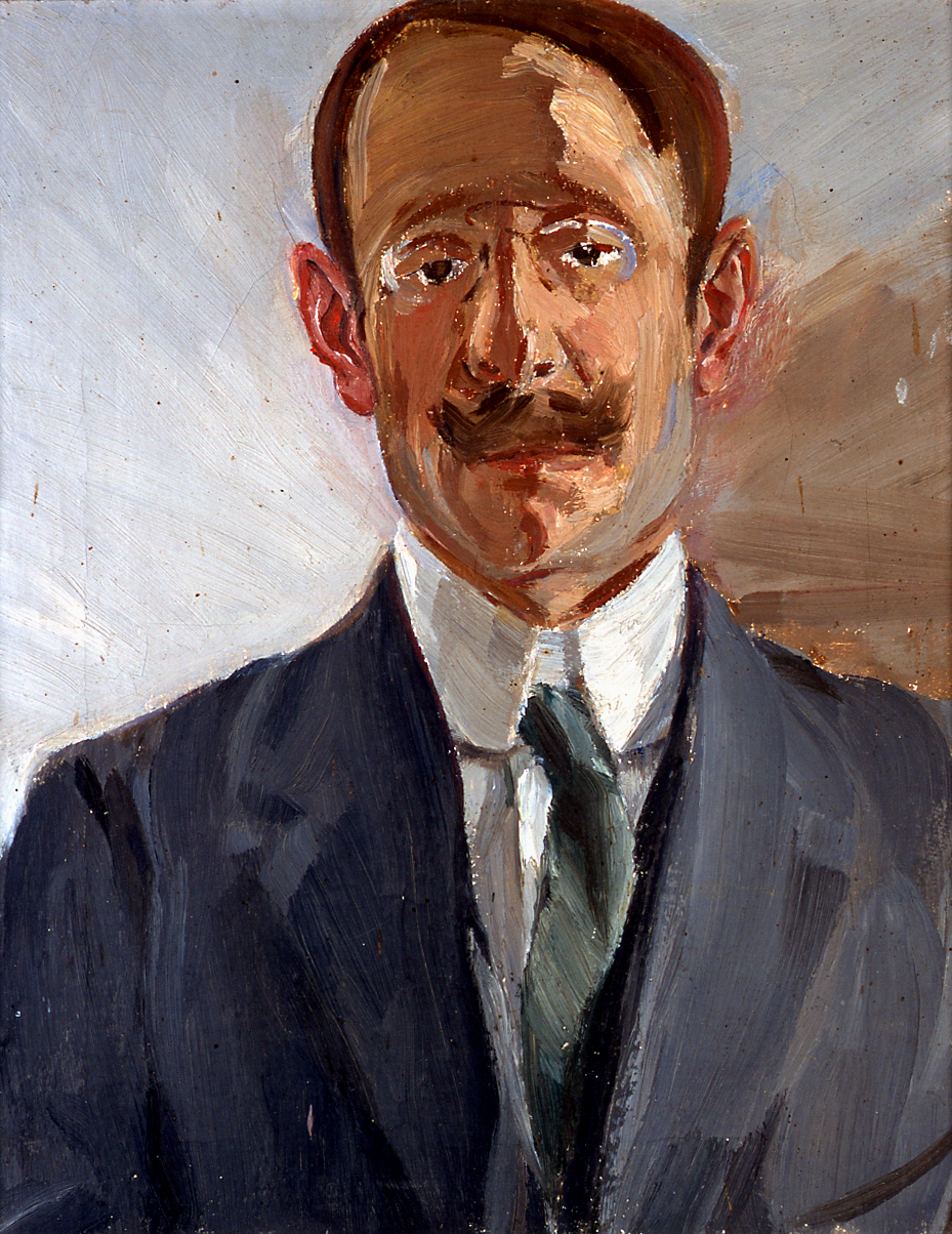 Ritratto dello zio, ritratto d'uomo (dipinto) di Licini Osvaldo (sec. XX)