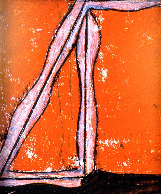 Composizione, motivi decorativi astratti (dipinto) di Licini Osvaldo (sec. XX)