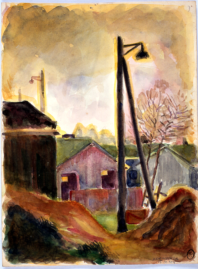 paesaggio rurale (dipinto) di Ercolani Ernesto (sec. XX)
