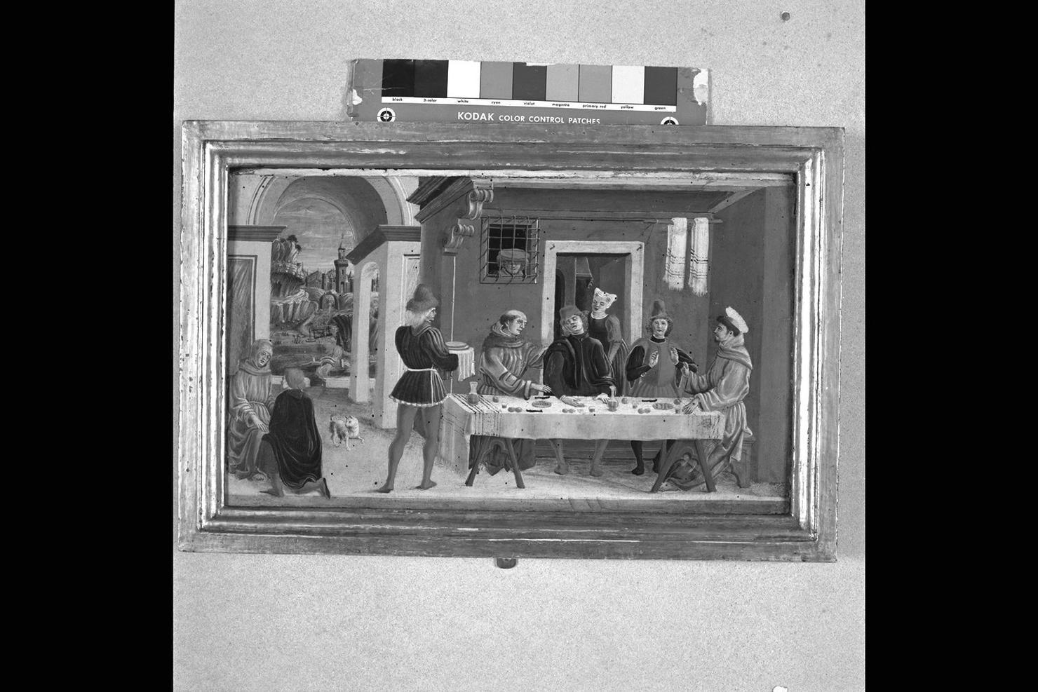 morte del cavaliere di Celano (dipinto) di Degli Erri Angelo, Degli Erri Bartolomeo (seconda metà sec. XV)
