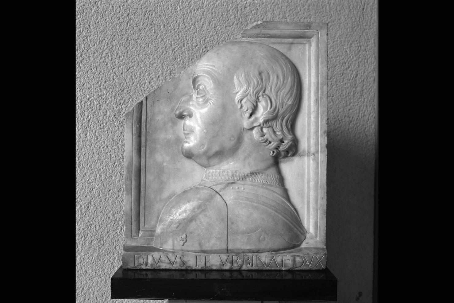 ritratto di Federico da Montefeltro (rilievo) di Martini Francesco di Giorgio (attribuito) (ultimo quarto sec. XV)