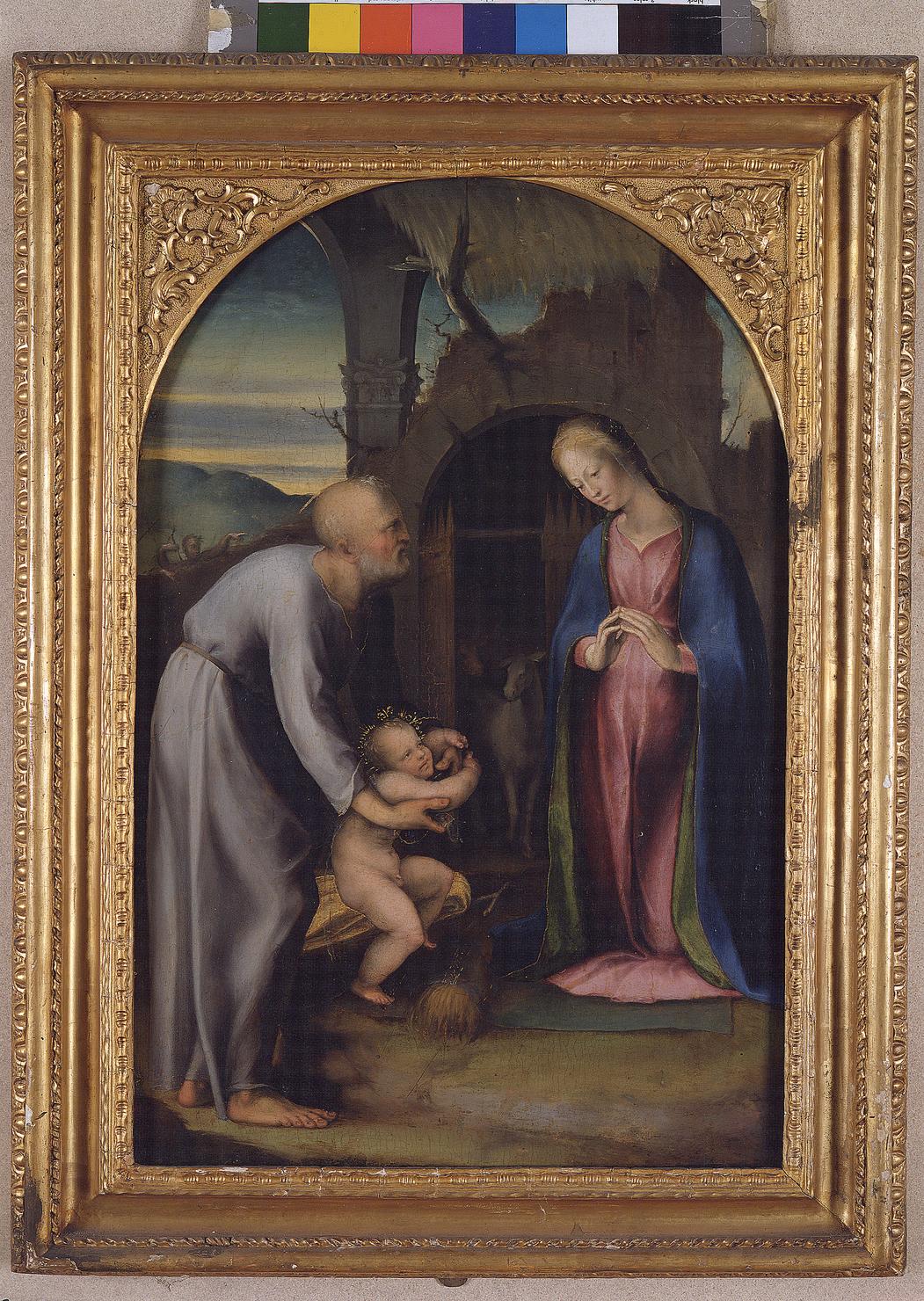 Sacra Famiglia (dipinto) di Beccafumi Domenico detto Mecarino (inizio sec. XVI)