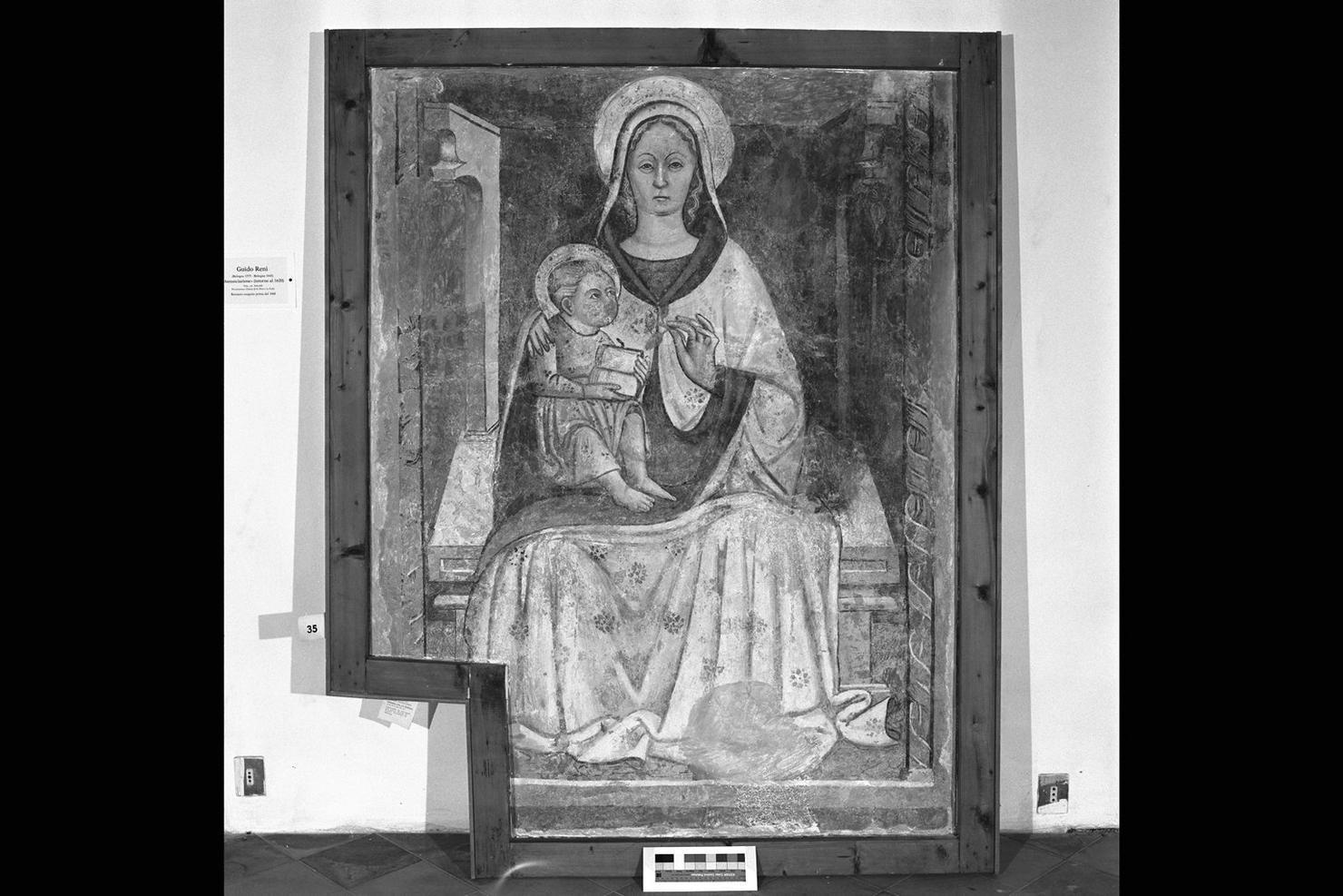 Madonna in trono con Bambino (dipinto) - ambito marchigiano (sec. XV)