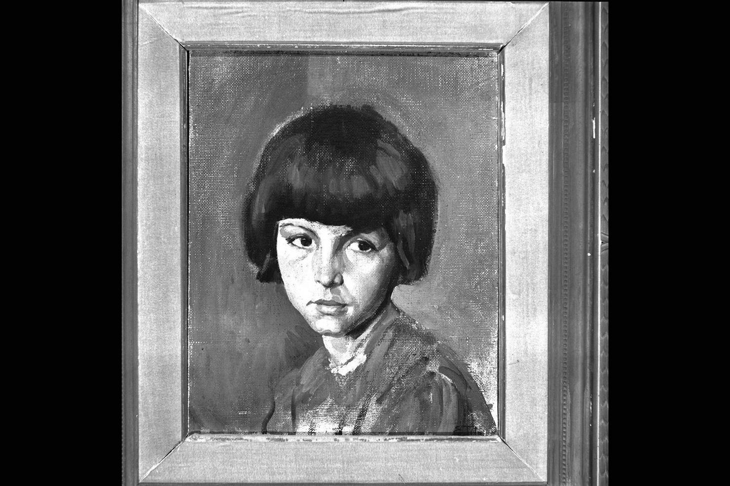 ritratto di fanciulla (dipinto) di Tito Ettore (prima metà sec. XX)