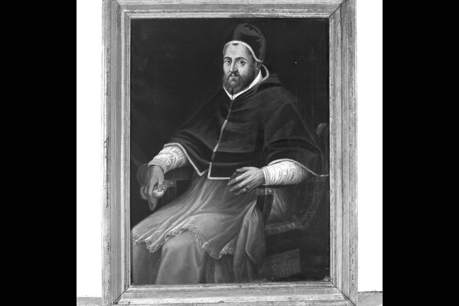 ritratto di Papa Clemente VIII (dipinto) di Morganti Ottavio (fine sec. XVI)