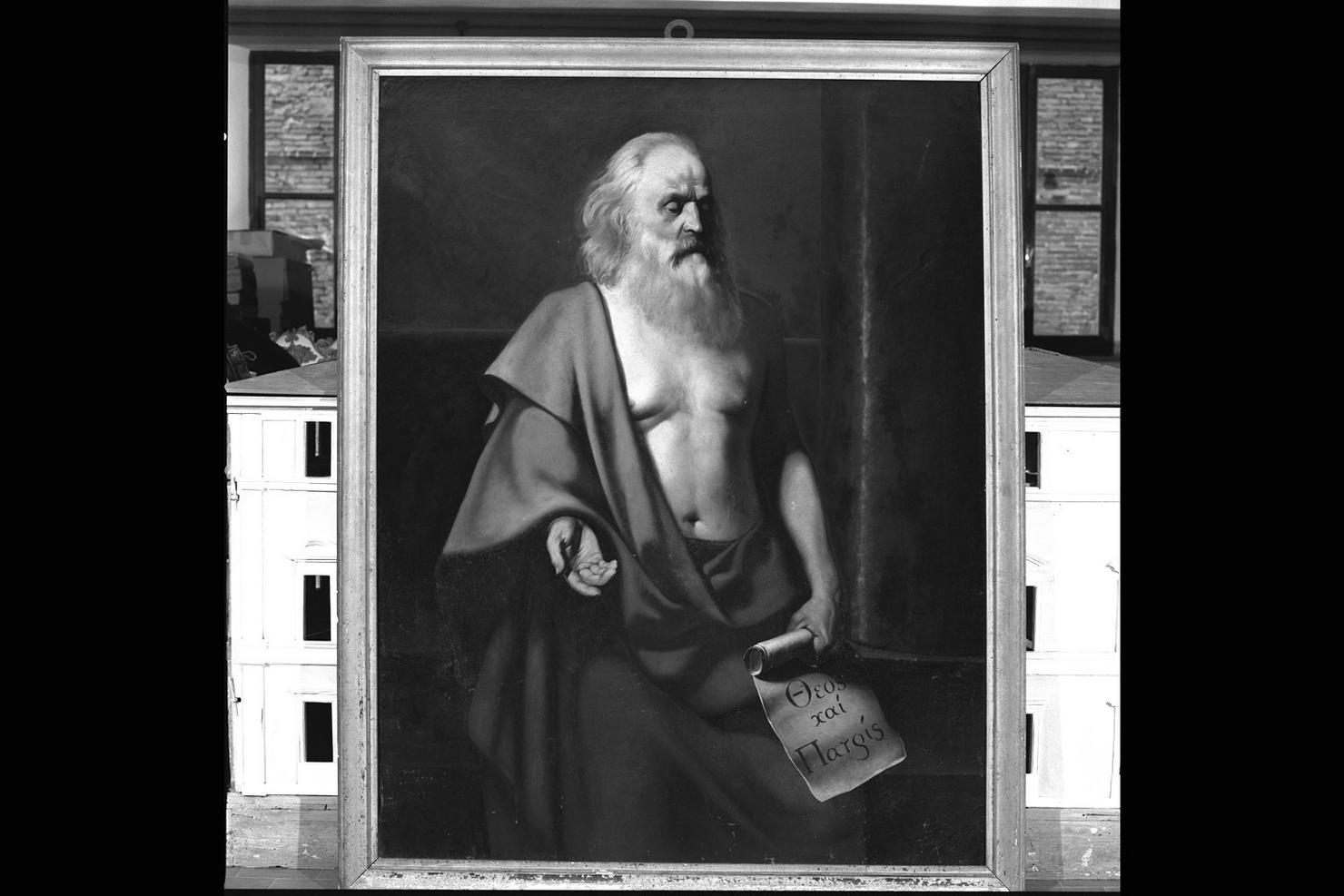ritratto di filosofo (dipinto) di Pierpaoli Giovanni (sec. XIX)