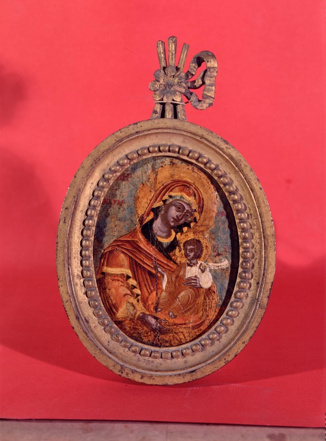 Madonna con Bambino (dipinto) - ambito bizantino, ambito veneto (sec. XVI)