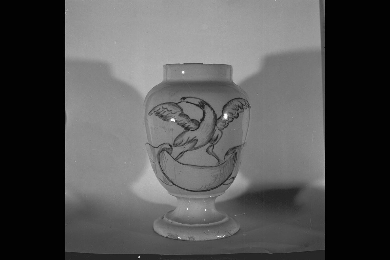 vaso da farmacia, serie - manifattura Italia centrale (sec. XIX)