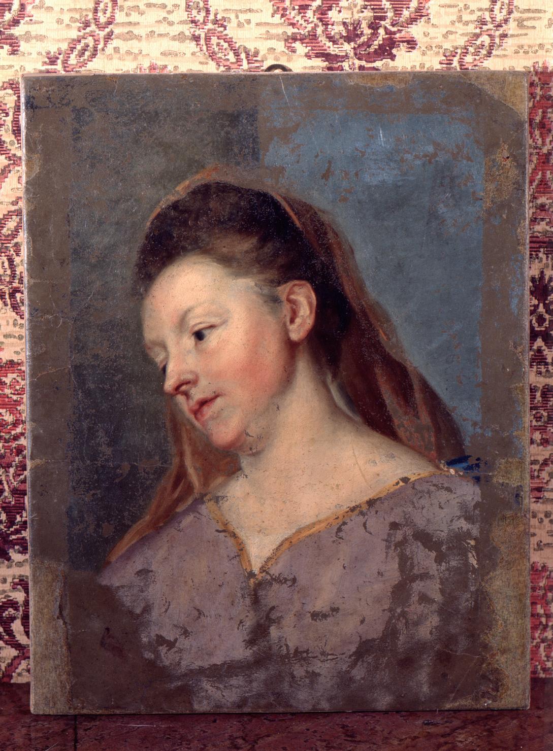 ritratto di donna (dipinto) - ambito italiano (fine/inizio secc. XVIII/ XIX)