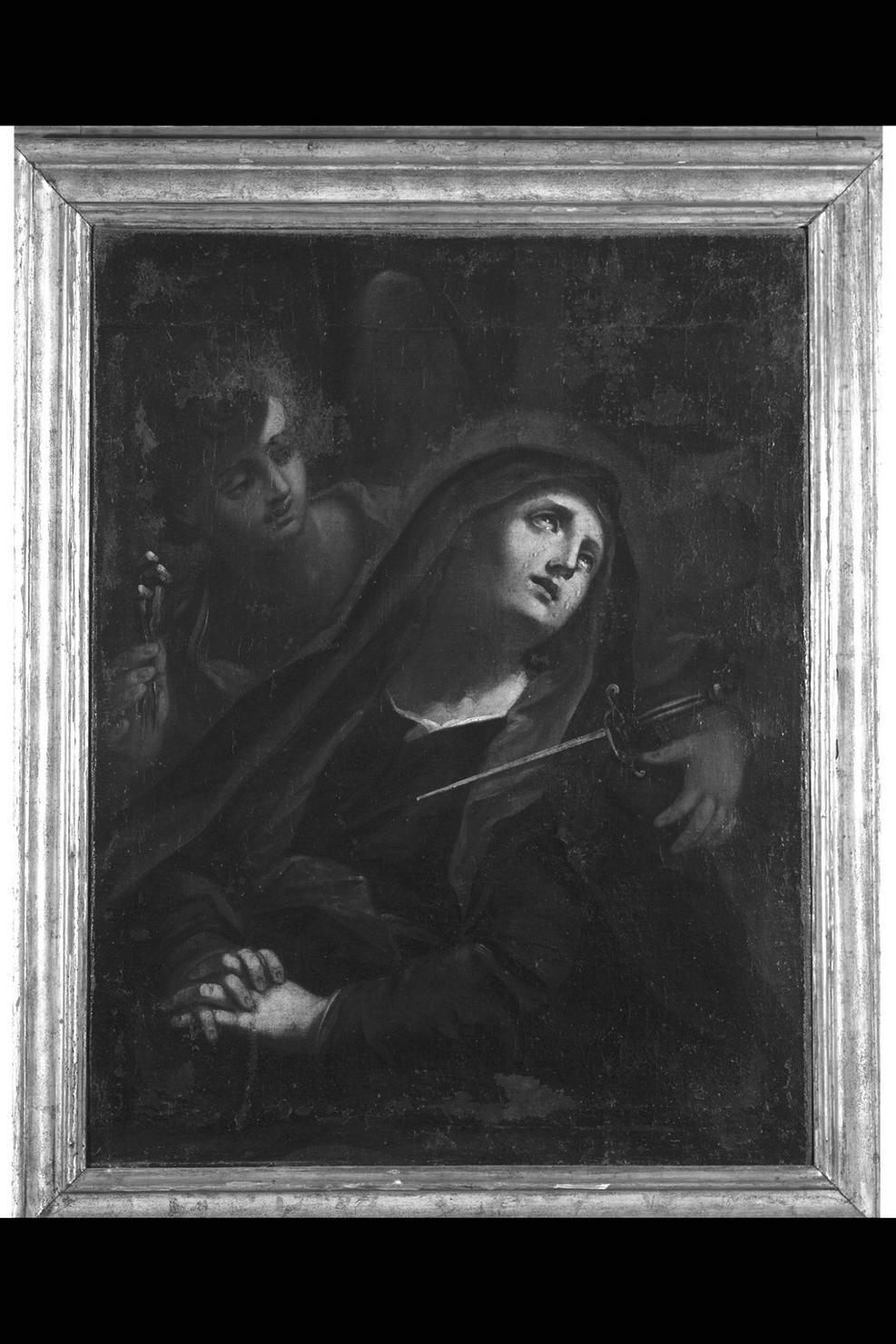 Madonna Addolorata con simboli della Passione (dipinto) di Ricci Filippo (sec. XVIII)