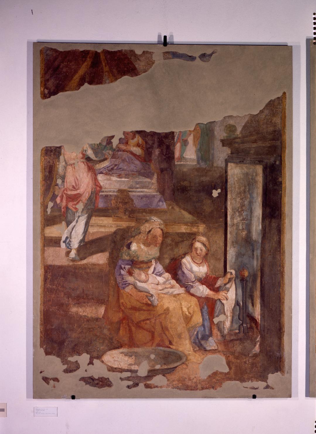 nascita di Maria Vergine (dipinto) di Boscoli Andrea (attribuito) (sec. XVII)