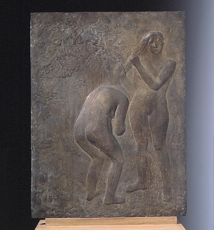 Il mio Tevere, figure femminili nude (rilievo) di Bartoccini Bruno (sec. XX)