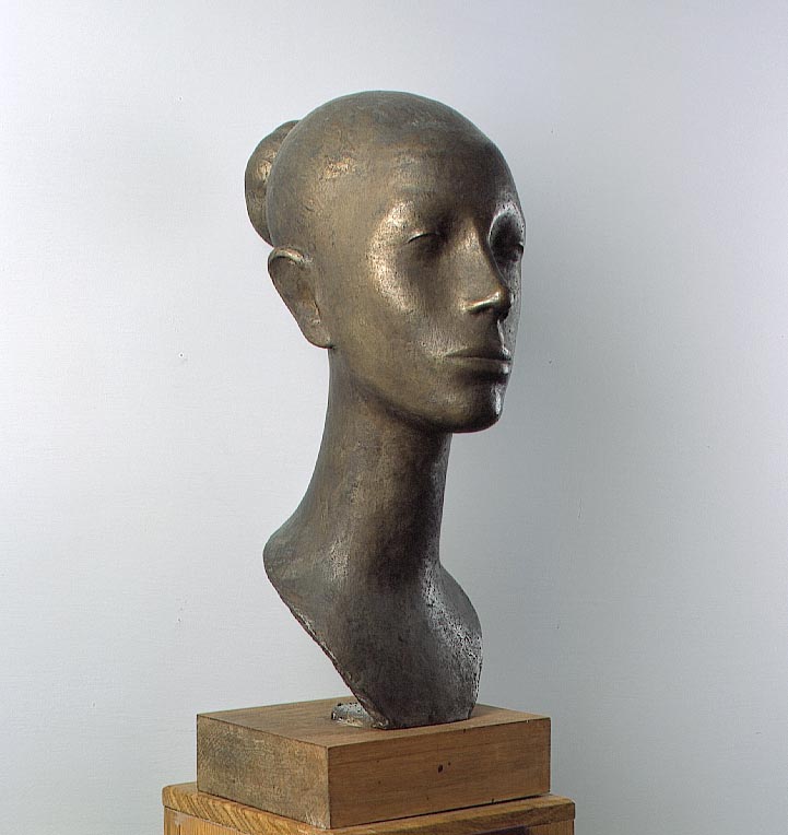 Testa di donna, testa di donna (scultura) di Bartoccini Bruno (sec. XX)