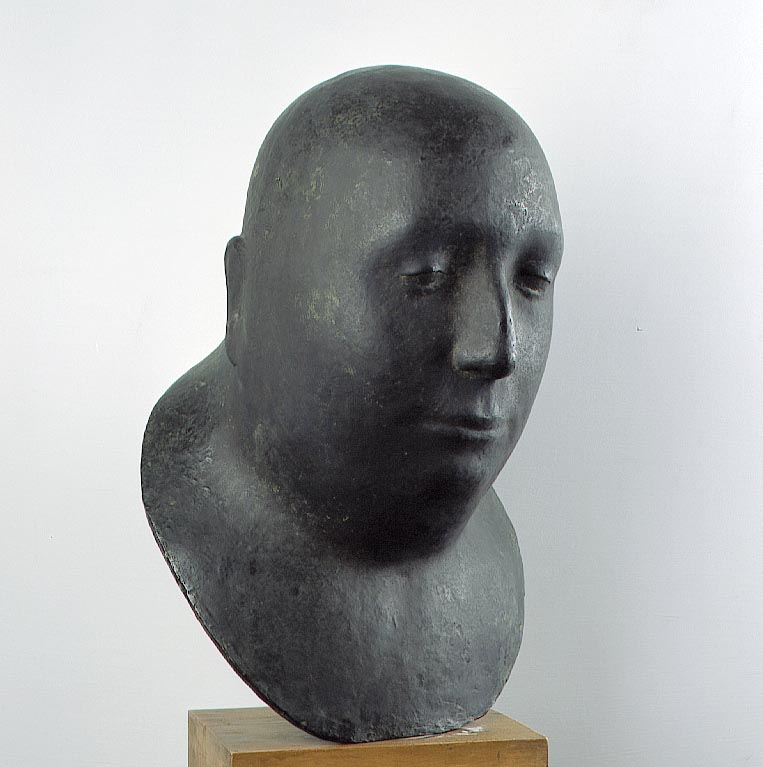 Testa virile, testa d'uomo (scultura) di Bartoccini Bruno (sec. XX)