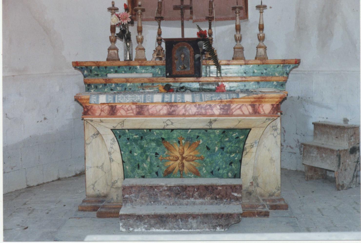 altare - a mensa - produzione marchigiana (seconda metà sec. XIX)