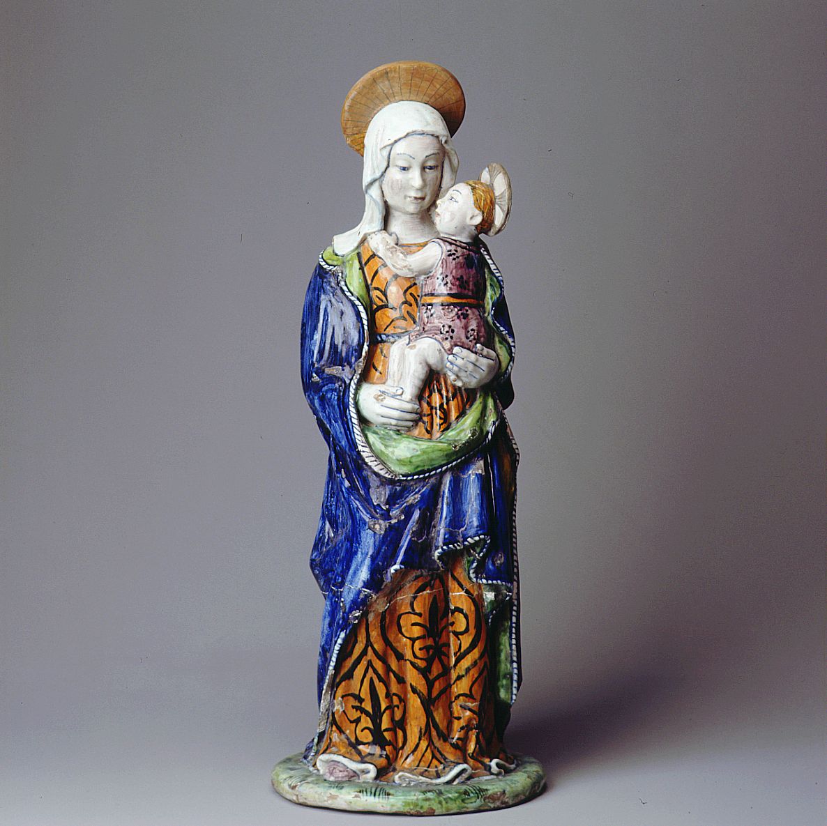 Madonna con Bambino (gruppo scultoreo) - bottega pesarese (sec. XV)