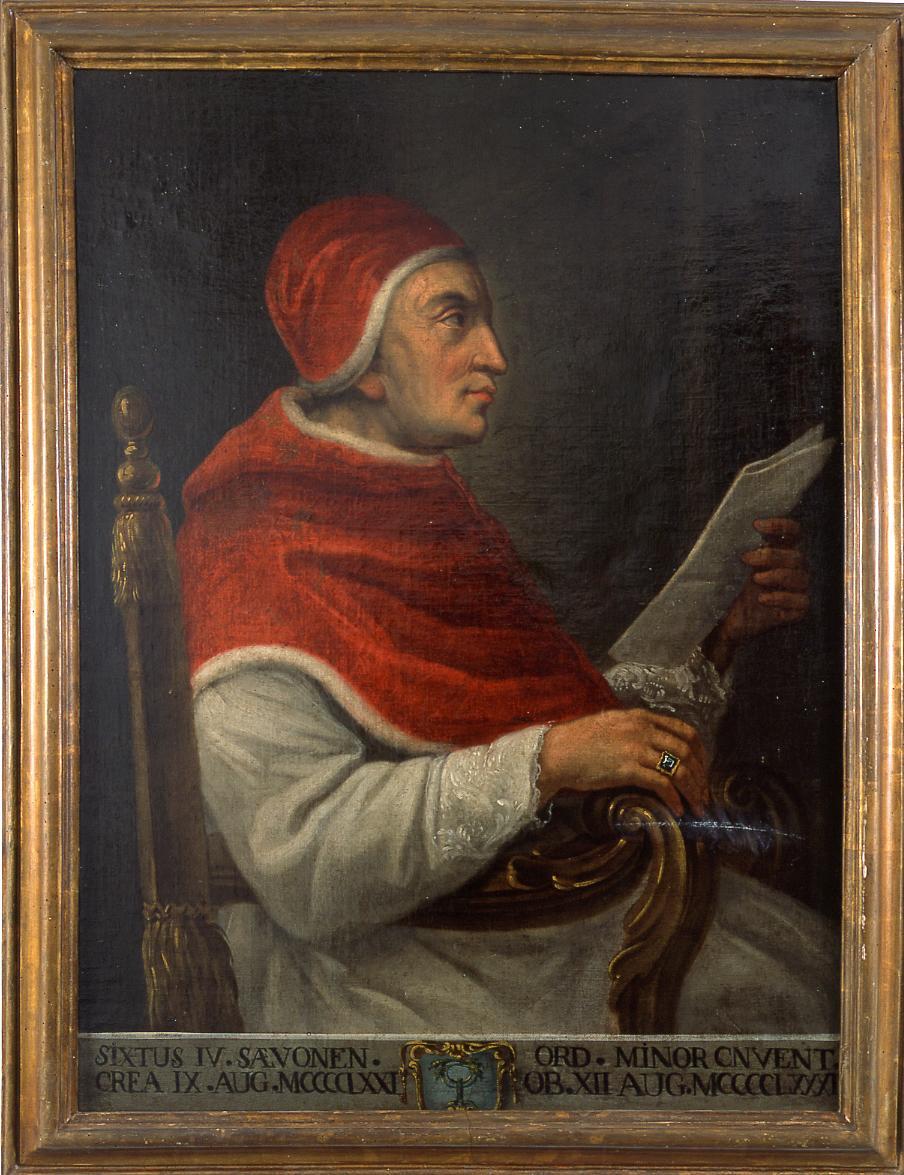 ritratto di papa Sisto IV (dipinto) - ambito Italia centrale (sec. XVIII)