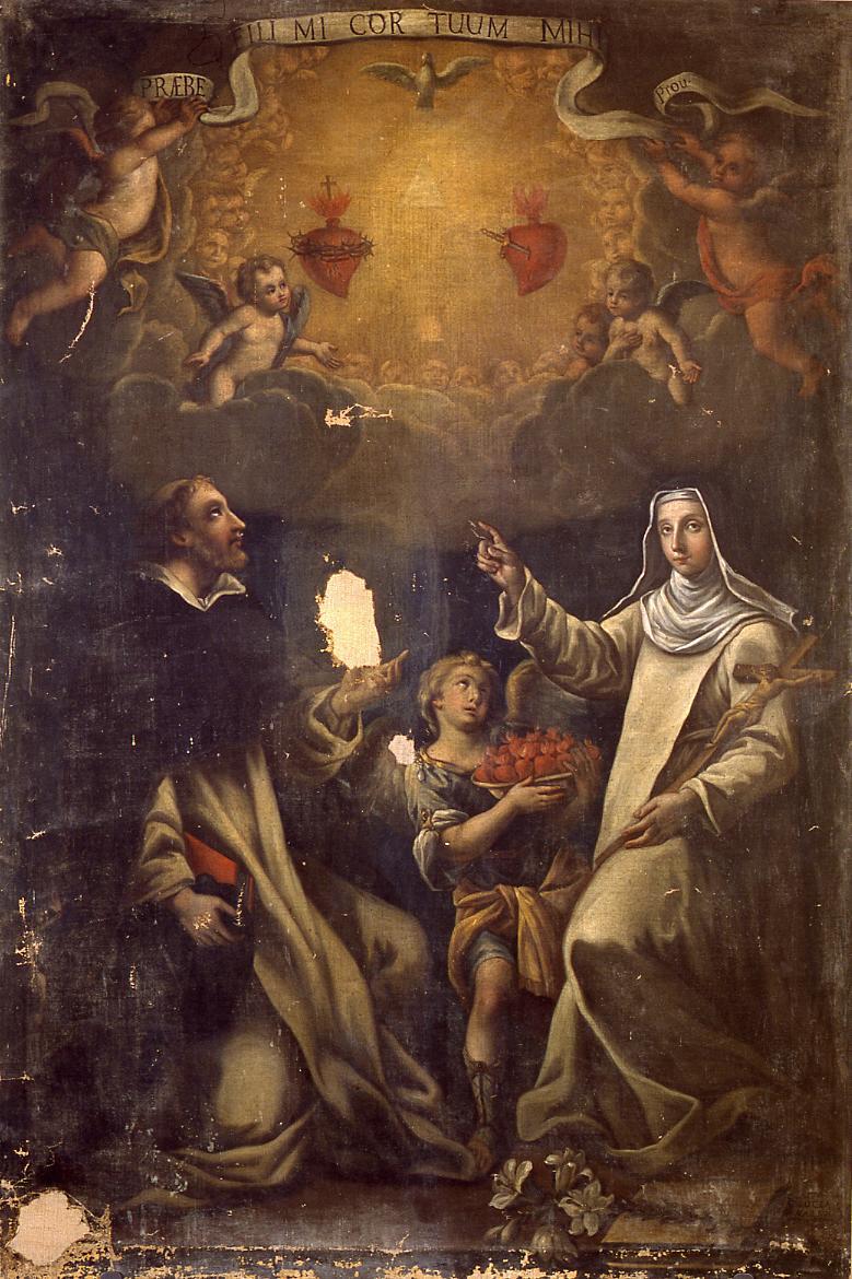 San Domenico e Santa Lucia di Narni (dipinto) - ambito Italia centrale (sec. XVIII)