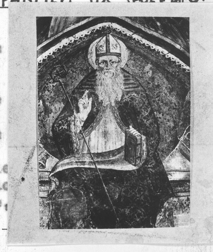San Ludovico di Tolosa in trono (dipinto) di Pamfilio da Spoleto (attribuito) (sec. XV)