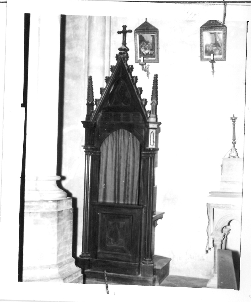 confessionale - bottega marchigiana (inizio sec. XX)