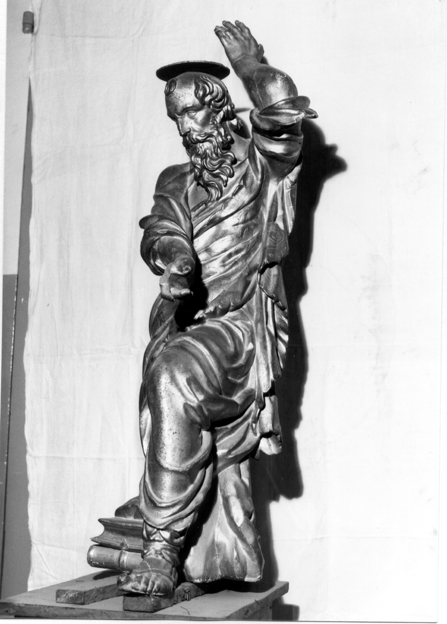 San Matteo Evangelista (scultura, elemento d'insieme) - bottega italiana (prima metà sec. XVIII)