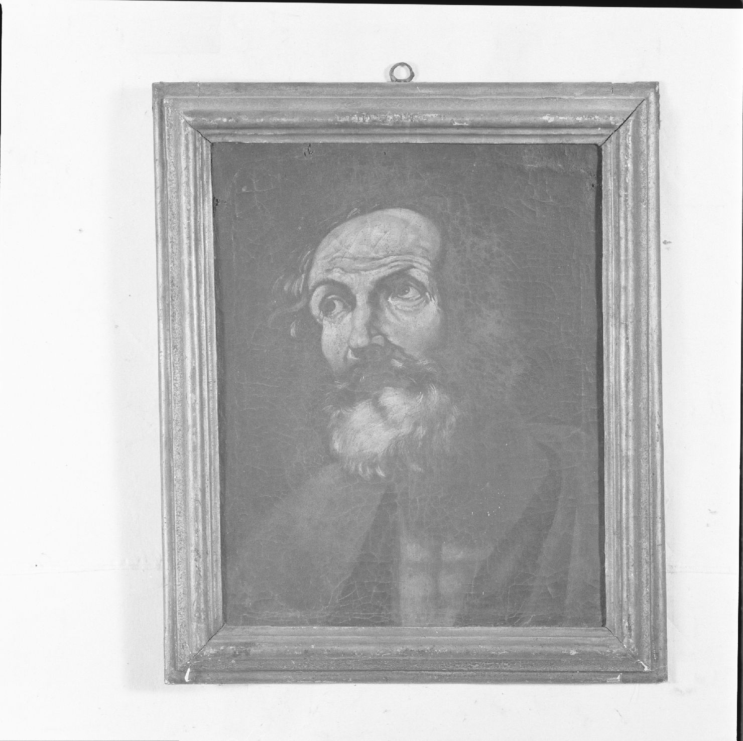 testa di San Pietro (dipinto) di Merisi Michelangelo detto Caravaggio (maniera) (sec. XVII)