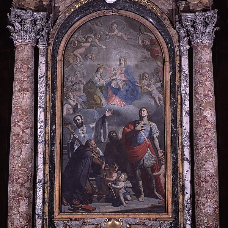 incoronazione di Santa Caterina Martire (dipinto) - ambito marchigiano (prima metà sec. XVIII)