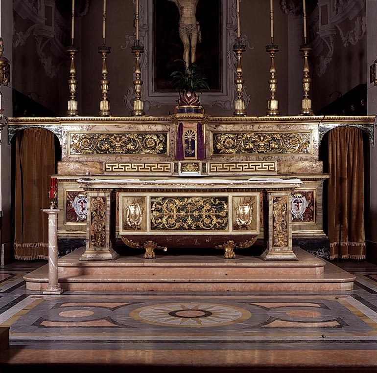 altare di Brandoni Giuseppe, Trucchi Luigi, Simboli Francesco (sec. XIX)