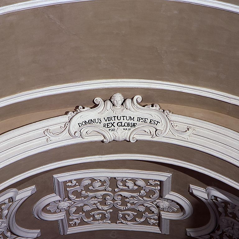 cartiglio (decorazione plastica) di Galli Ferdinando detto Bibiena (prima metà sec. XVIII)