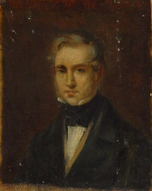 ritratto d'uomo (dipinto) - ambito milanese (sec. XIX)